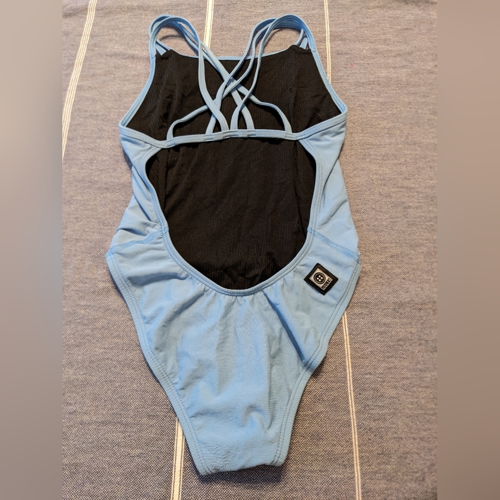 Jolyn swimsuit size 26 style Ryker Onesie light cornflower blue